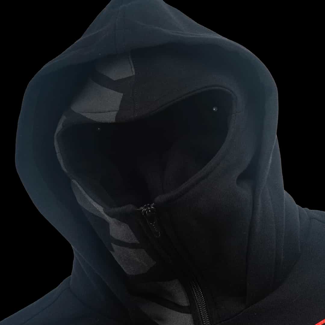 Jacket Orca Kage Hoodie Zipper Balaclava - Black