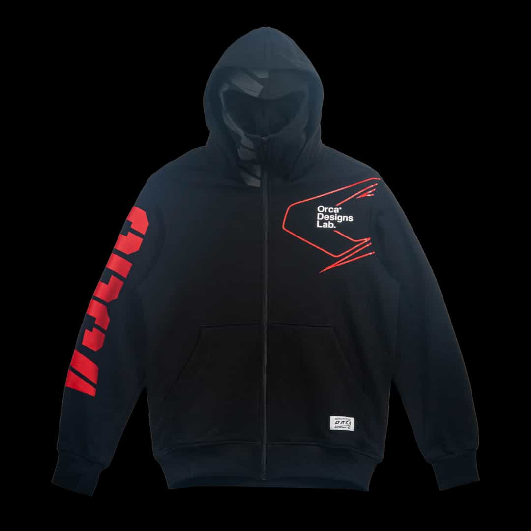 Jacket Orca Kage Hoodie Zipper Balaclava - Black
