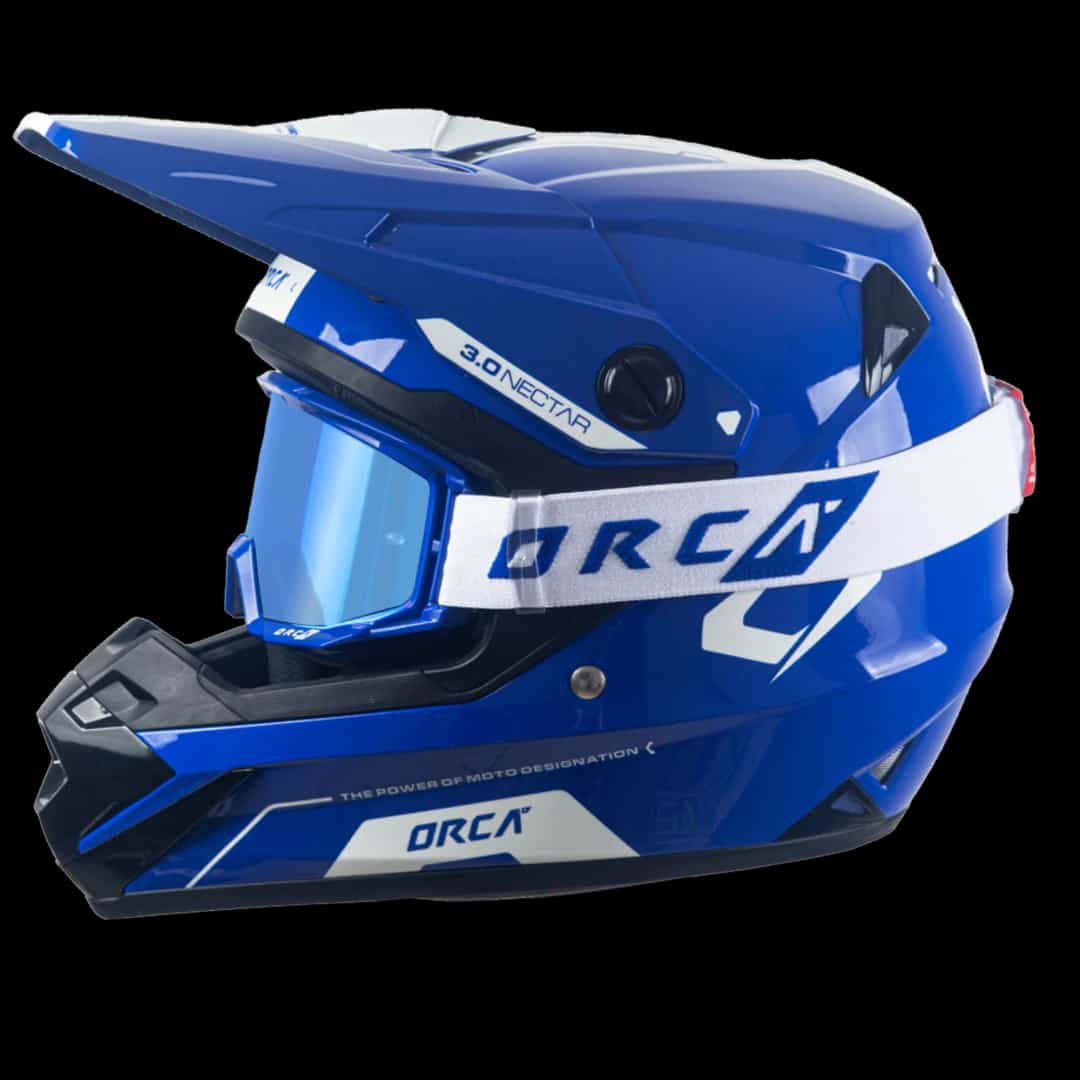 Bundling Helm Nectar 3.0 Blue White + Goggle Aeroview Blue White