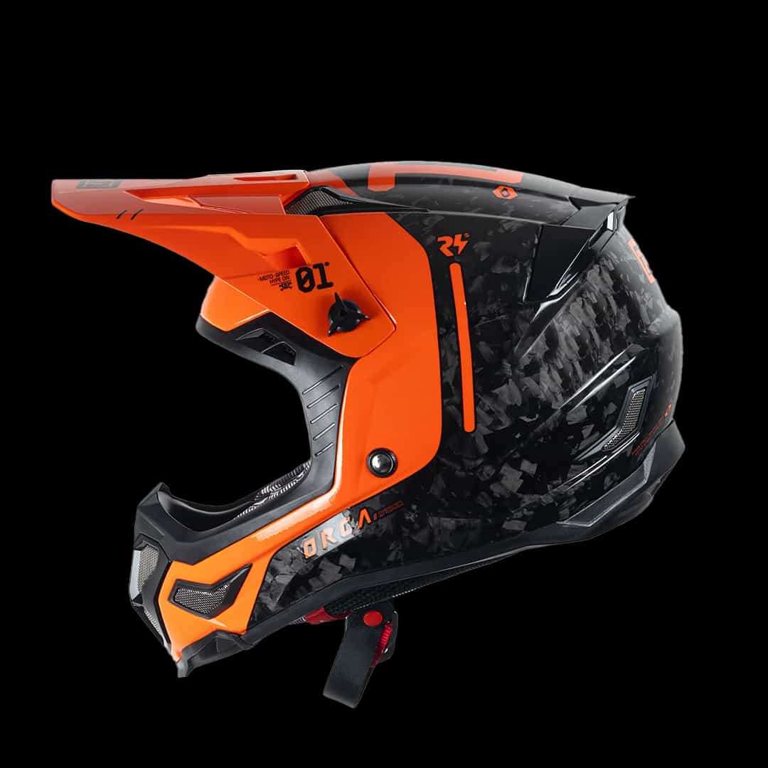 HELM HYPERION CARBON BLACK ORANGE
