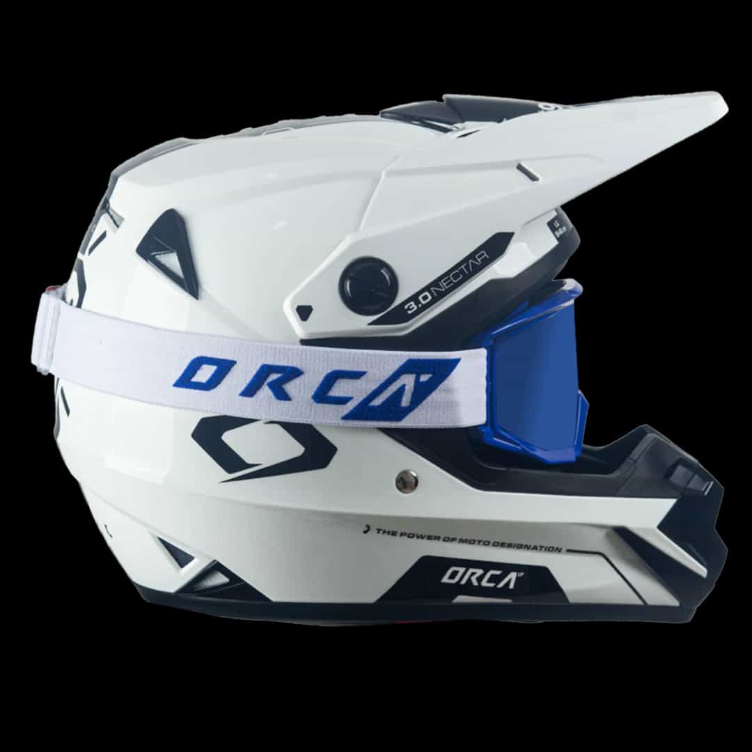 Bundling Helm Nectar 3.0 White Black + Goggle Aeroview Blue White