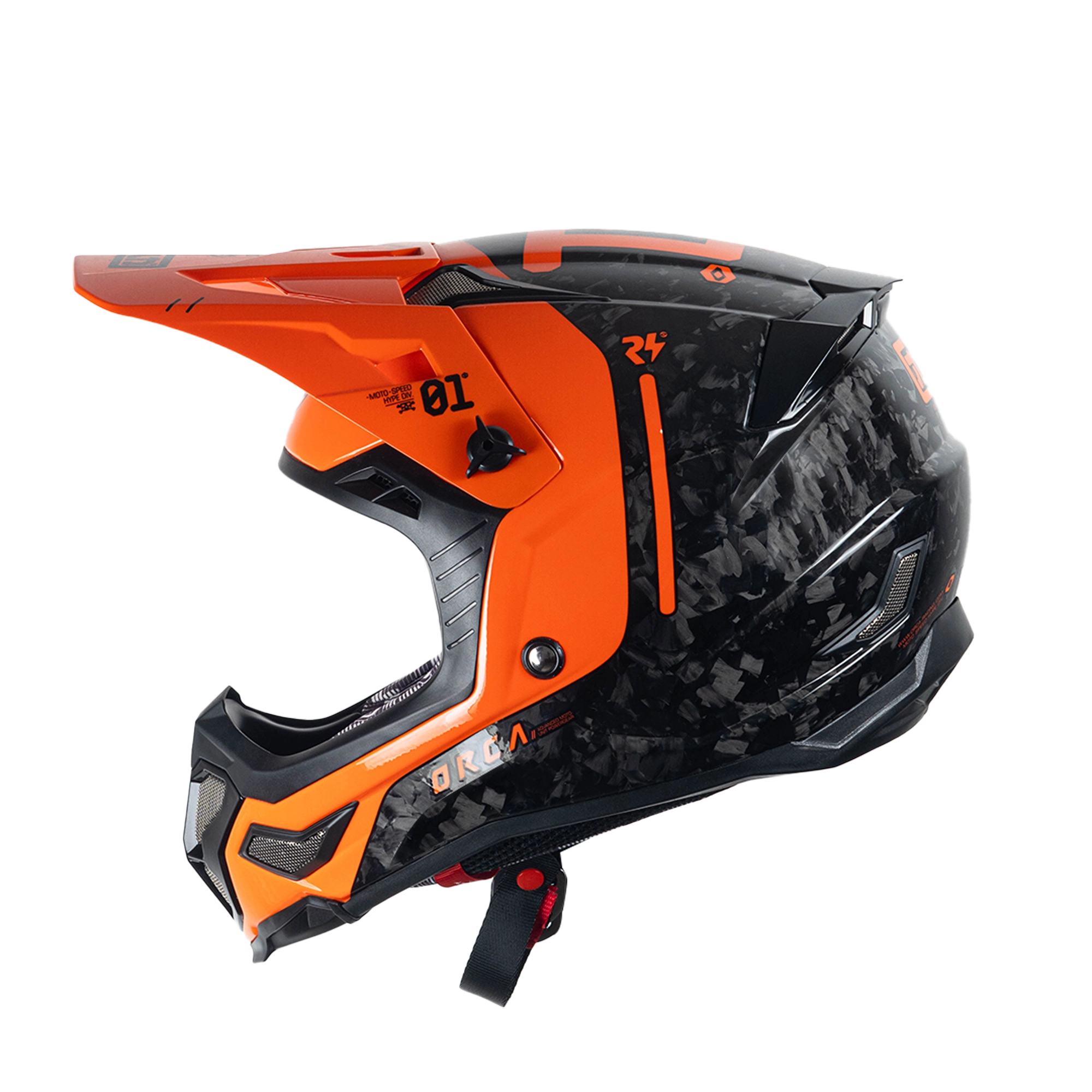 HELM HYPERION CARBON BLACK ORANGE